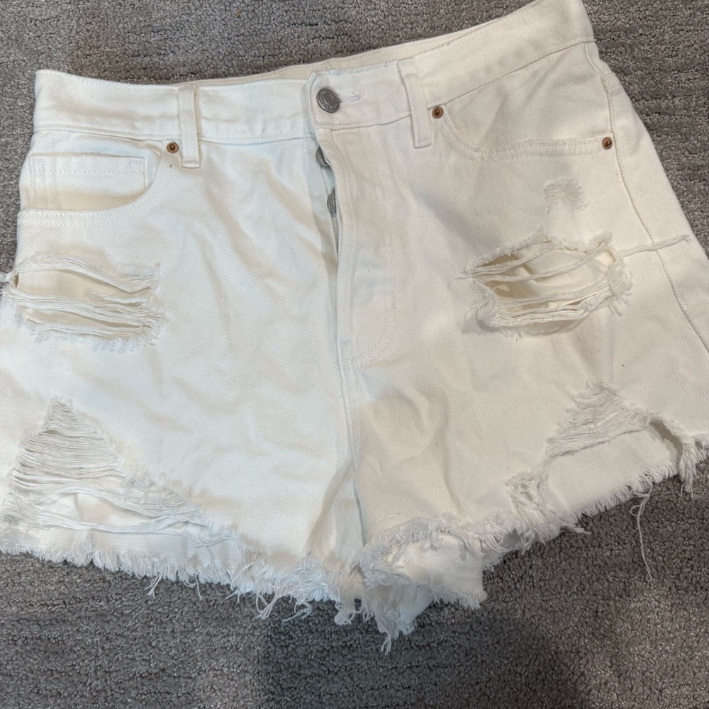 Pacsun white Jean shorts never worn